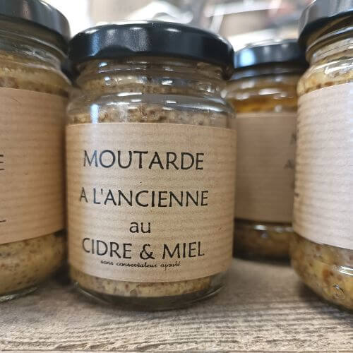 Moutarde ancienne Cidre & Miel 90g