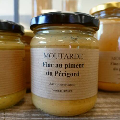 Moutarde fine au piment du Périgord 200g