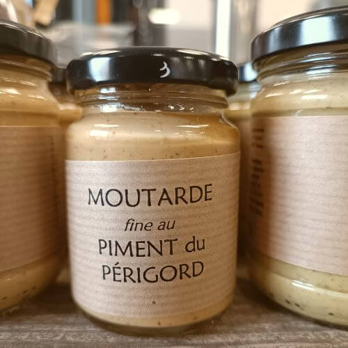 Moutarde fine au piment du Périgord 90g